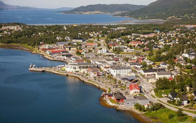 Fauske By tatt av Holst