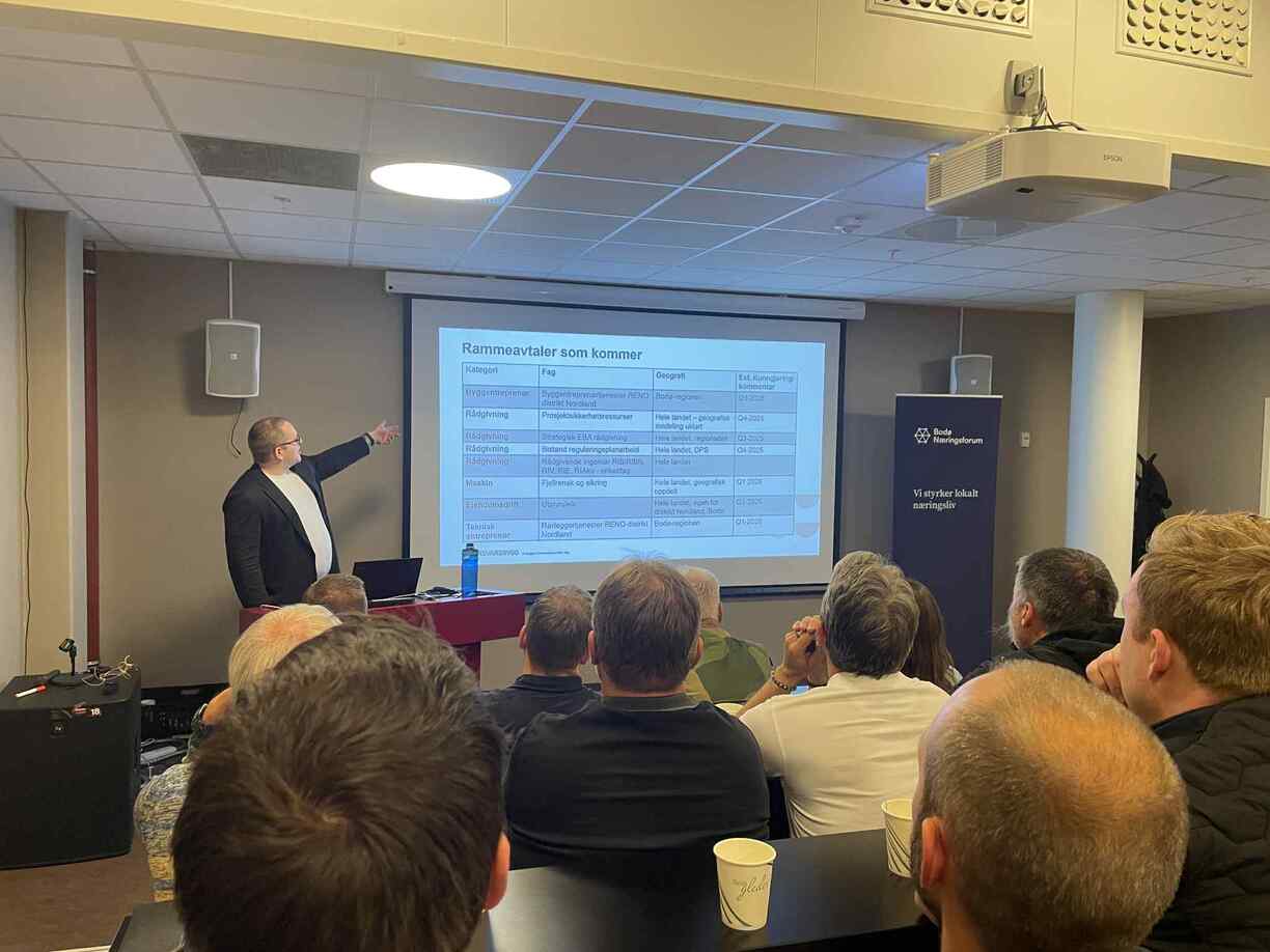 Forsvarsbygg presenterer kommende anbud på rammeavtaler under dialogmøte 09.09.25 i Bodø