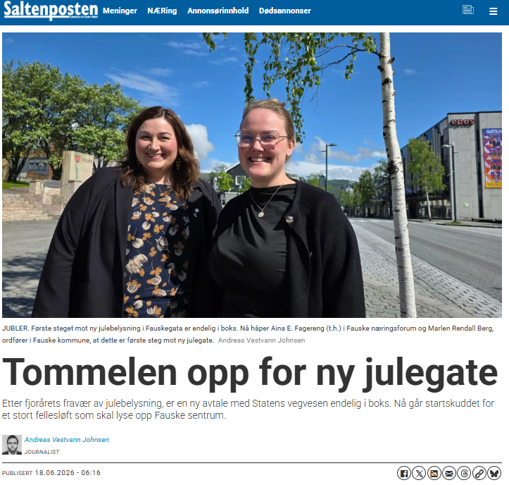 Foto: Saltenposten Julebelysning 2026