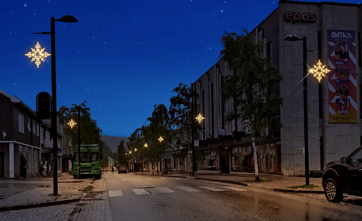 Nye julelys for Fauske sentrum