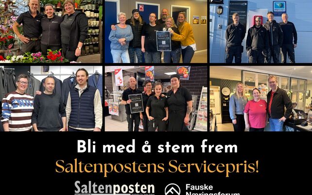Saltenpostens Servicepris 2026
