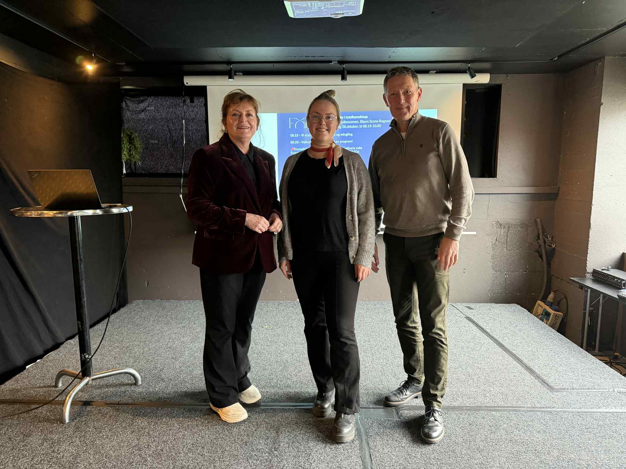 F.v. Elin Kvamme (Saltdal Utvikling), Aina Fagereng (Fauske Næringsforum) og Anders Paulsen (NHO)